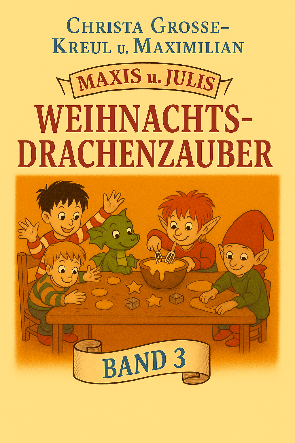 Cover des Weihnachtsbuch für Kinder - Der Weihnachts-Drachenzauber