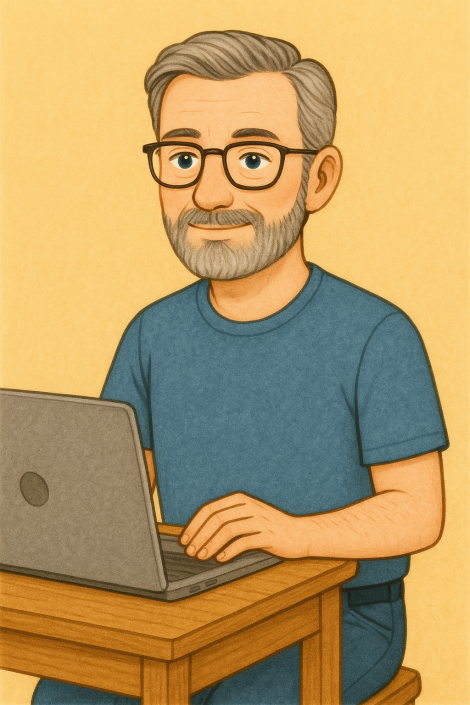 Das Team hinter der Geschichte von Stories by Christa: Autorin Christa, Ideengeber Maxi und Dieter.