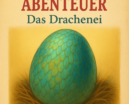 Cover von "Das Drachenei", ein Abenteuerbuch mit Drachen für Kinder.