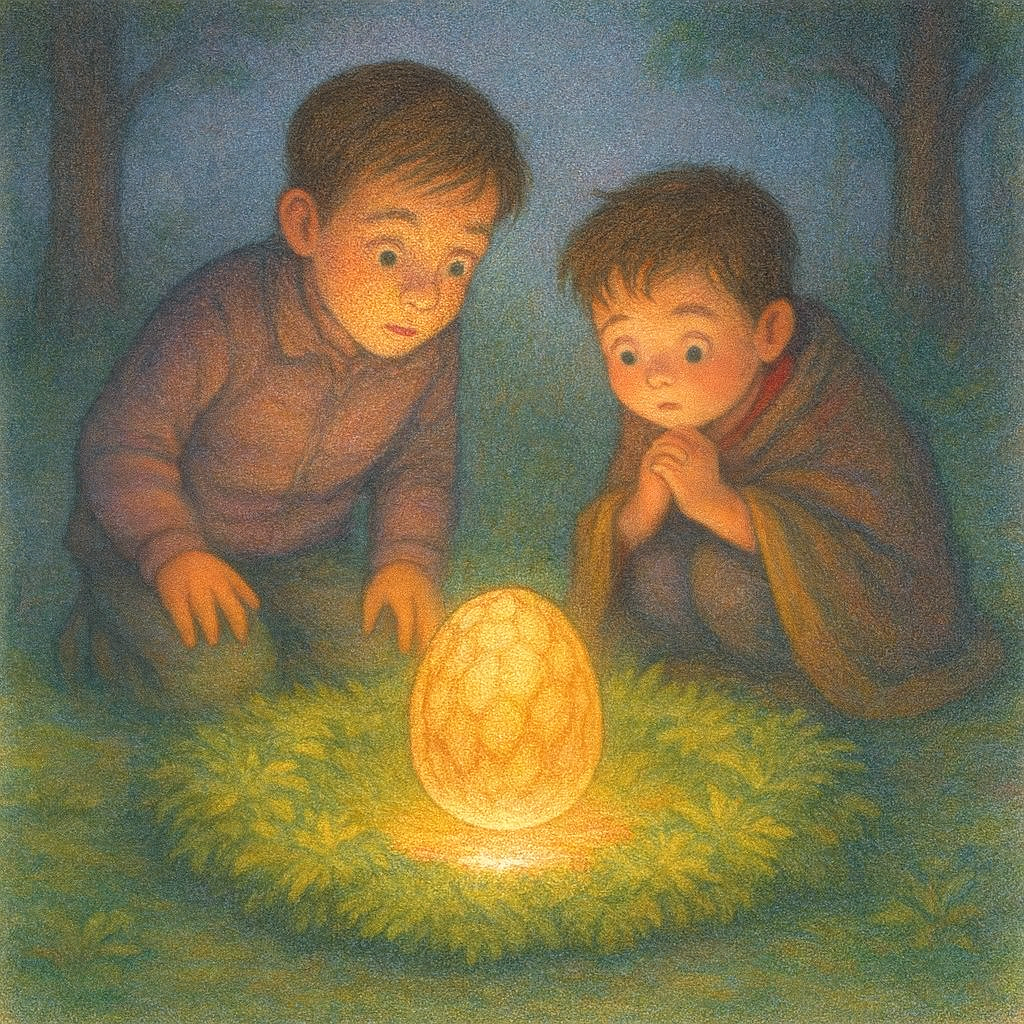 7DD74E53-DA6F-4353-8C5B-74175FA5F896 "Das Drachenei", ein Abenteuerbuch mit Drachen für Kinder.