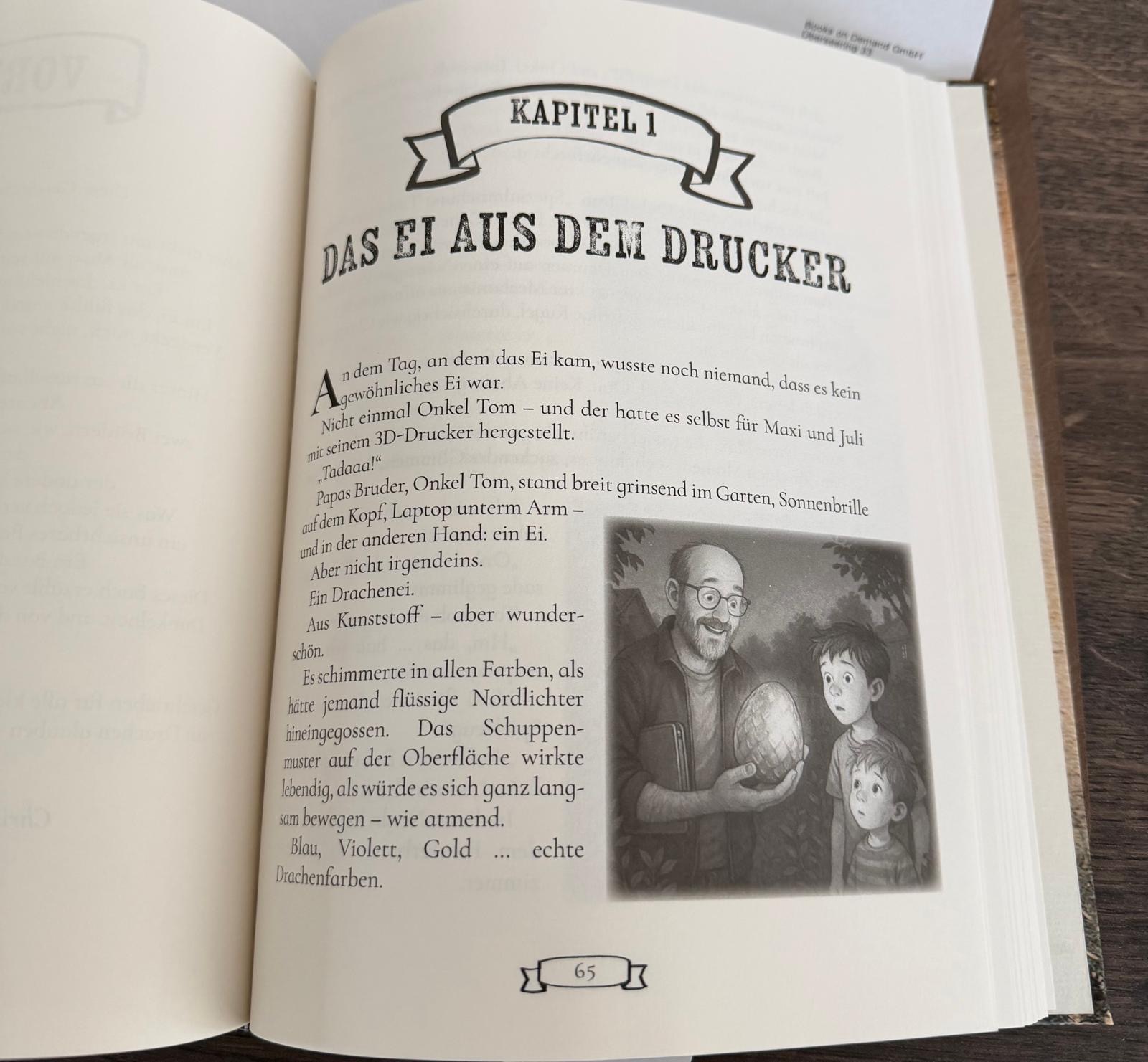 "Das Geheimnis des Drachenbergs", ein Drachenbuch für Kinder.